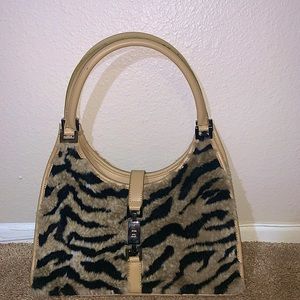 Gucci Jackie Faux Fur Purse